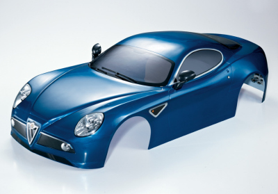 Alfa Romeo 8C (1/7), metallic blue body, RTU all-in