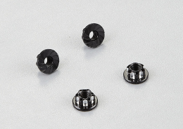 Aluminum wheel nuts (black) 4pcs.