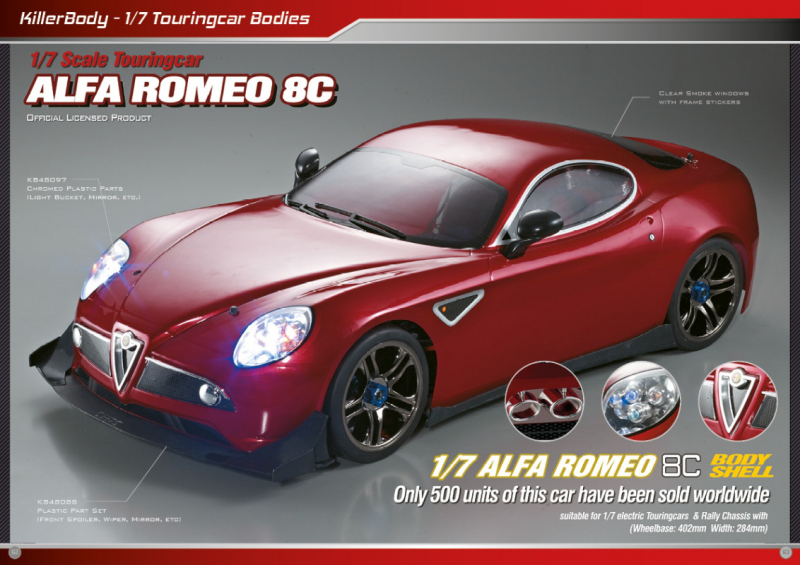 1/7 Alfa Romeo 8C Bodies