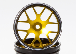 Corvette GT2 CNC Alloy Rims (gold / black)