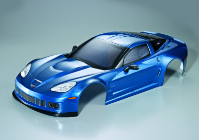 Corvette GT2 (1/7), metallic blue body, RTU all-in