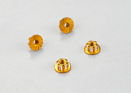 Aluminum wheel nuts (golden) 4pcs.