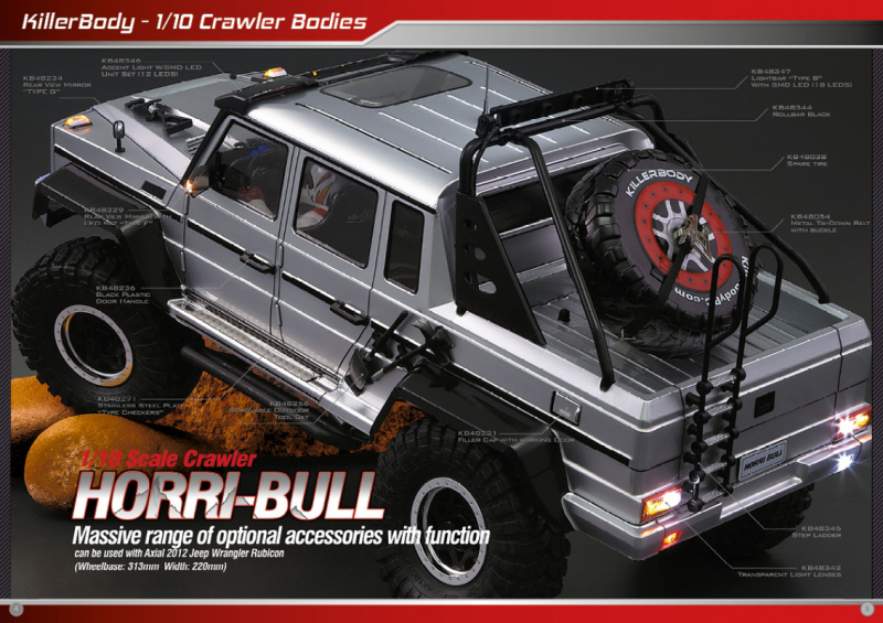 Crawler Karosserie Horri Bull 1/10 Bodies