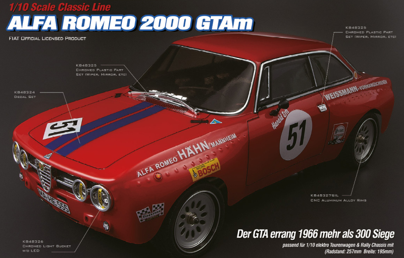 1/10 Alfa Romeo 2000 GTAm Karosserie