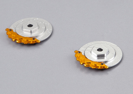 Brake discs with Caliper „silver / gold“