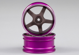 Mitsubishi Lancer Evo X CNC Alufelgen (grau / purple)