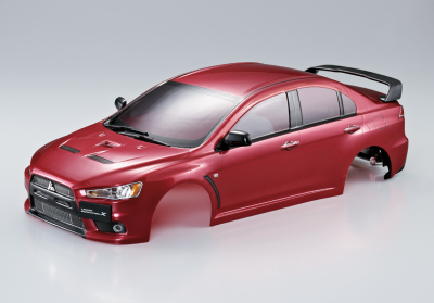 Mitsubishi Lancer Evo X (1/10), Iron-oxide-red body, RTU all-in