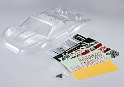 SCT „Monster (1/10), clear body, decal kit
