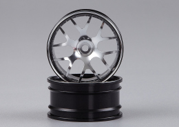 Corvette GT2 CNC Alloy Rims (silver / black)