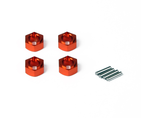 HLNA0172 Aluminium Wheel Hexes, Orange (Animus SC/TR)