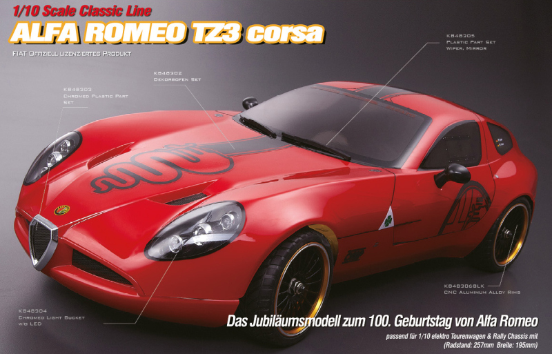 Alfa Romeo TZ3 corsa 1/10 Karosserie