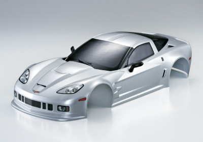 Corvette GT2 (1/10), silver body, RTU all-in