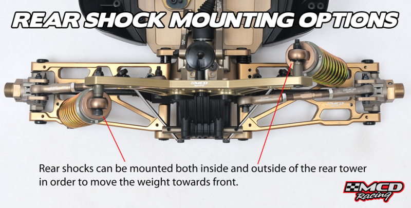 MCD RR5 Rear Shock Mounting Options
