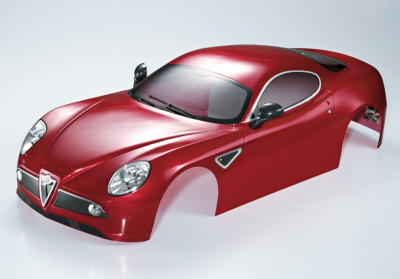 Alfa Romeo 8C (1/7), metallic red body, RTU all-in
