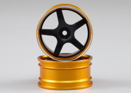 Mitsubishi Lancer Evo X CNC Alloy Rims (black / gold)