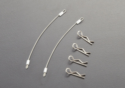 Body clips with safety wire (Metal)